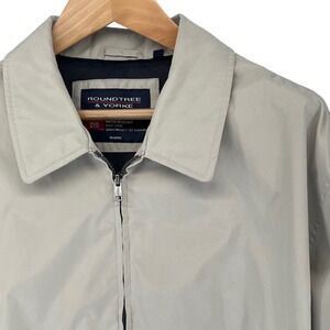 Roundtree & Yorke Men's Water Resistant Lightweight Bi-Swing Jacket Tan Size 2XB